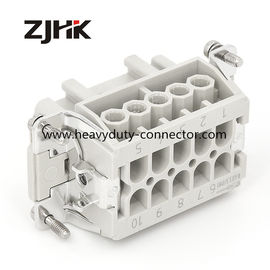 500V Kendaraan Militer Heavy Duty Connector 16A 10 Pin Terminal Wanita 09330102701
