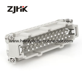 Heavy Duty Konektor persegi panjang Konektor Pengontrol Suhu 24 Pole Male